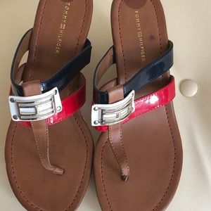 Tommy Hilfiger red, white and blue Sandals